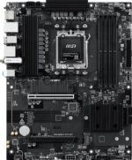 Материнская плата MSI PRO B850-S EVO WIFI, AM5, AMD B850, 4xDDR5 (до 256 ГБ), 4xSATA, 3xM.2 (1xPCIe 5.0, 2xPCIe 4.0), 1xPCIe 5.0 x16, 1xPCIe 4.0 x16, 1xHDMI, 1xDP, 1x5Gb LAN, Wi-Fi 7, Bluetooth 5.4, 1xUSB-C 10Gbps, 2xUSB-A 10Gbps, 2xUSB-A 5Gbps, 4xUSB-A 2.0, 3x3.5 мм, 7.1, чёрный, ATX 5