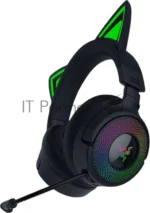 Гарнитура Razer Kraken Kitty V3 Pro чёрный, беспроводная + проводная, радиоканал, до 70 ч, подсветка 6