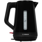 Электрочайник Bosch TWK1M123 черный, 1.7 л, 2400 Вт, скрытый нагревательный элемент 1