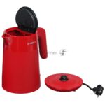 Электрочайник Bosch TWK2M164 красный, 1.7 л, 2400 Вт, скрытый нагревательный элемент 4