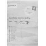 Электрочайник Bosch TWK2M164 красный, 1.7 л, 2400 Вт, скрытый нагревательный элемент 7