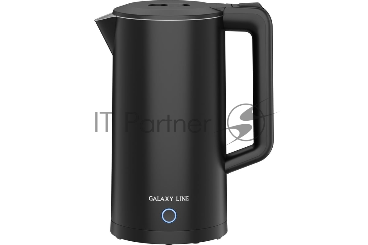 Электрочайник GALAXY GL 0372 черный, 2.5 л, 2200 Вт, скрытый нагревательный элемент
