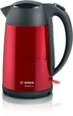 Электрочайник Bosch TWK3P424 красный, 1.7 л, 2400 Вт, скрытый нагревательный элемент 1