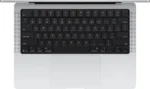 Ноутбук Apple MacBook Pro A3426/14.2"/IPS/Apple M5 Pro 15 core/24Gb/1Tb SSD/Apple 16 core GPU/macOS/серебристый/1.6kg 1