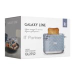 Тостер Galaxy Line GL 2912 серый, 1200 Вт, 2 слота 5