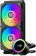 Система жидкостного охлаждения PCCOOLER DA240 Max, 240 мм, 2x120 мм, ARGB, 200 Вт 3