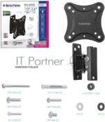 Кронштейн для телевизора Kromax CORBEL-1 черный 10"-32" макс.25кг настенный поворот и наклон 15