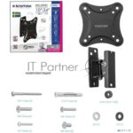 Кронштейн для телевизора Kromax CORBEL-1 черный 10"-32" макс.25кг настенный поворот и наклон 6