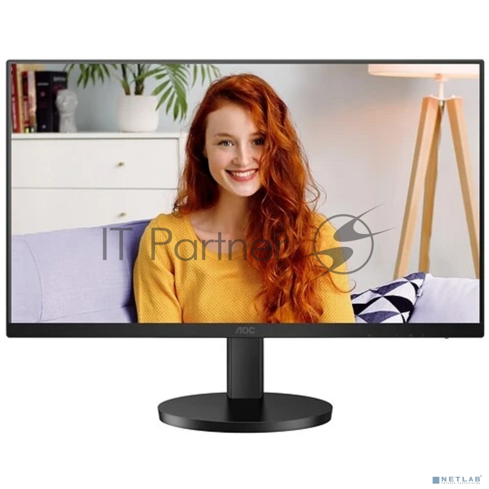 Монитор 27" AOC U27B3AF IPS 3840x2160, 60 Гц, 4 мс, 16:9, 350 кд/м², DP 1.4, HDMI 2.0, 3.5 Jack, Adaptive-Sync, HDR10, динамики (2x2 Вт), черный 1