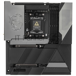 Материнская плата MSI MEG X870E GODLIKE, AM5, AMD X870E, 4xDDR5, 4xSATA, 7xM.2, 2xPCIe 5.0 x16, 1xPCIe 4.0 x4, 2xUSB-C DP, 1x10G LAN, 1x5Gb LAN, Wi-Fi 7, Bluetooth 5.4, 2xUSB-C 40Gbps, 5xUSB-C 10Gbps, 1xUSB-C 20Gbps, 8xUSB-A 10Gbps, 4xUSB-A 5Gbps, 4xUSB-A 2.0, 1xS/PDIF, 2x3.5 мм, 7.1, E-ATX 1