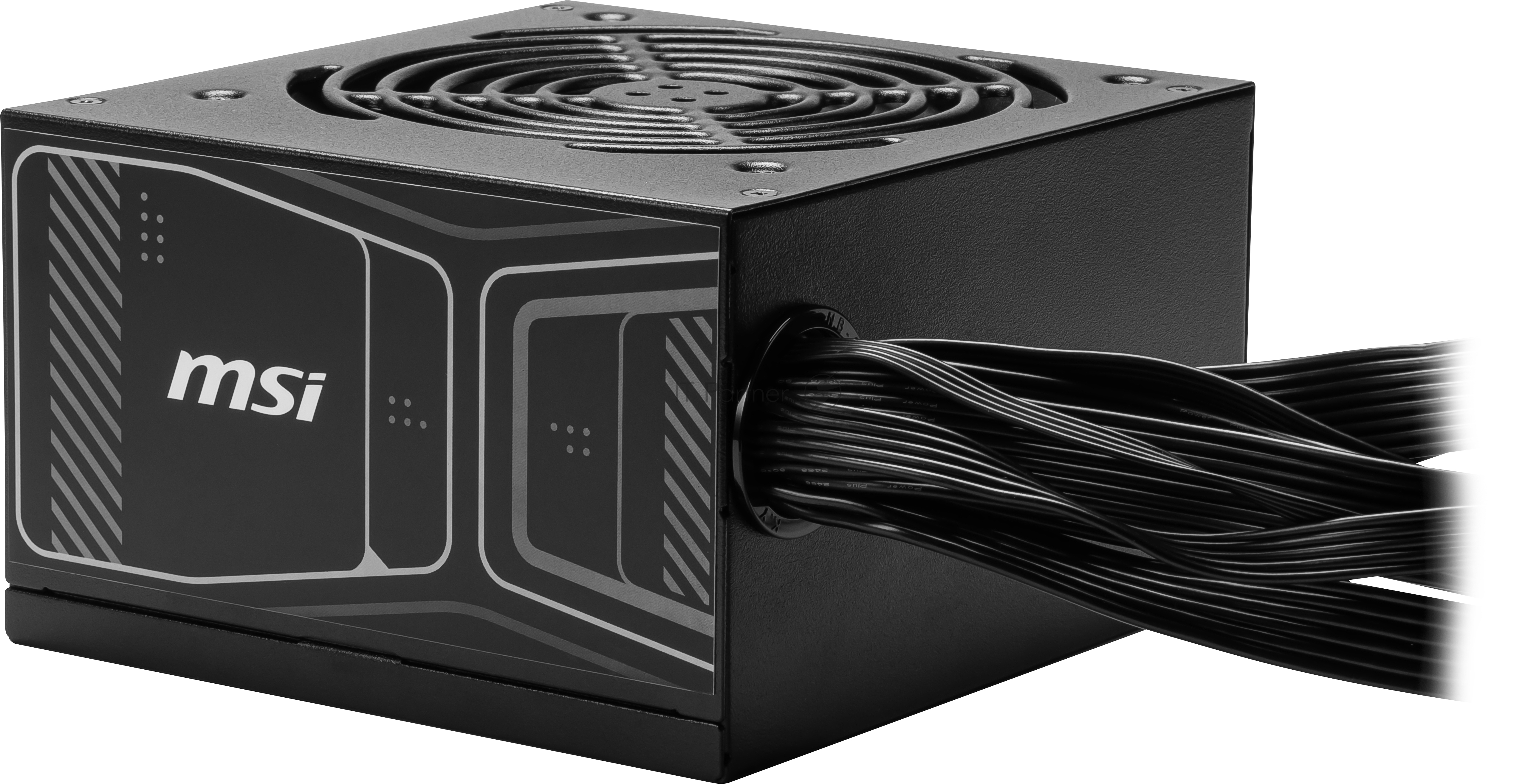 Блок питания Power Supply MSI MAG A750GN PCIE5, 750W 80+ Gold (ATX, 3.1, PCIe 5.1, Non-modular, 1x24(20+4)pin, 2xCPU 8(4+4)pin, 2xPCIe*2 8(6+2)pin, 1x12VHPWR (450W), 4xSATA3, 2xMOLEX4pin, Active, 120x120mm, 140x150x86mm, APFC, black)