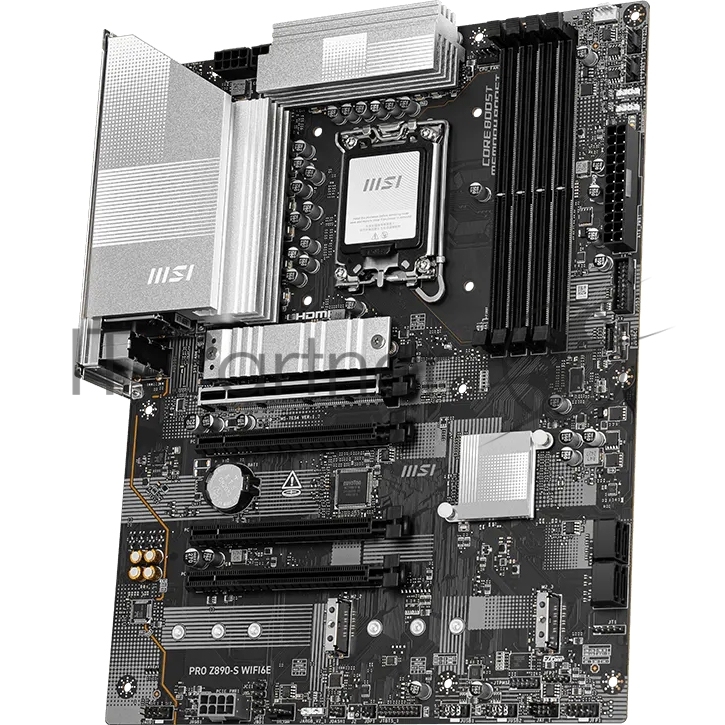 Материнская плата MSI PRO Z890-S WIFI6E Soc-1851 Intel Z890 4xDDR5 ATX AC`97 8ch(7.1) 2.5Gg RAID+HDMI+DP