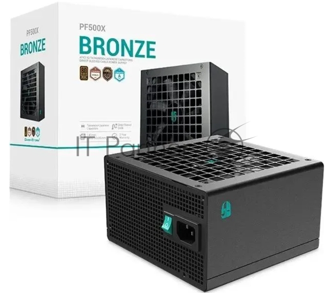 Блок питания Deepcool GAMERSTORM PF550X (ATX 2.52, 550W, PWM 120mm fan, Active PFC+DC to DC, 80+ BRONZE) RET