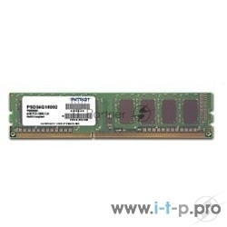 Оперативная память Patriot, DDR3, 4GB (1x4 GB), 1600 MHz, CL11, DIMM 1
