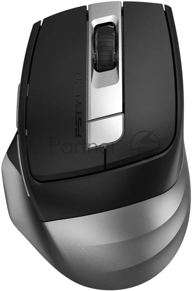 Мышь беспроводная A4Tech Fstyler FB35CS серый/черный, 2000 dpi, радиоканал, Bluetooth, USB, кнопки - 5 1
