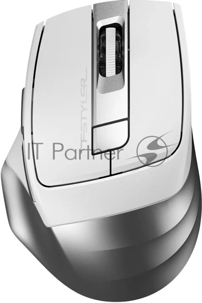 Мышь беспроводная A4Tech Fstyler FB35S белый/серый, 2000 dpi, радиоканал, Bluetooth, USB, кнопки - 5 1 Мышь беспроводная A4Tech Fstyler FB35S белый/серый, 2000 dpi, радиоканал, Bluetooth, USB, кнопки - 5 1