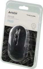 Мышь беспроводная A4Tech Fstyler FG20S серый, 2000 dpi, радиоканал, USB, кнопки - 3 14