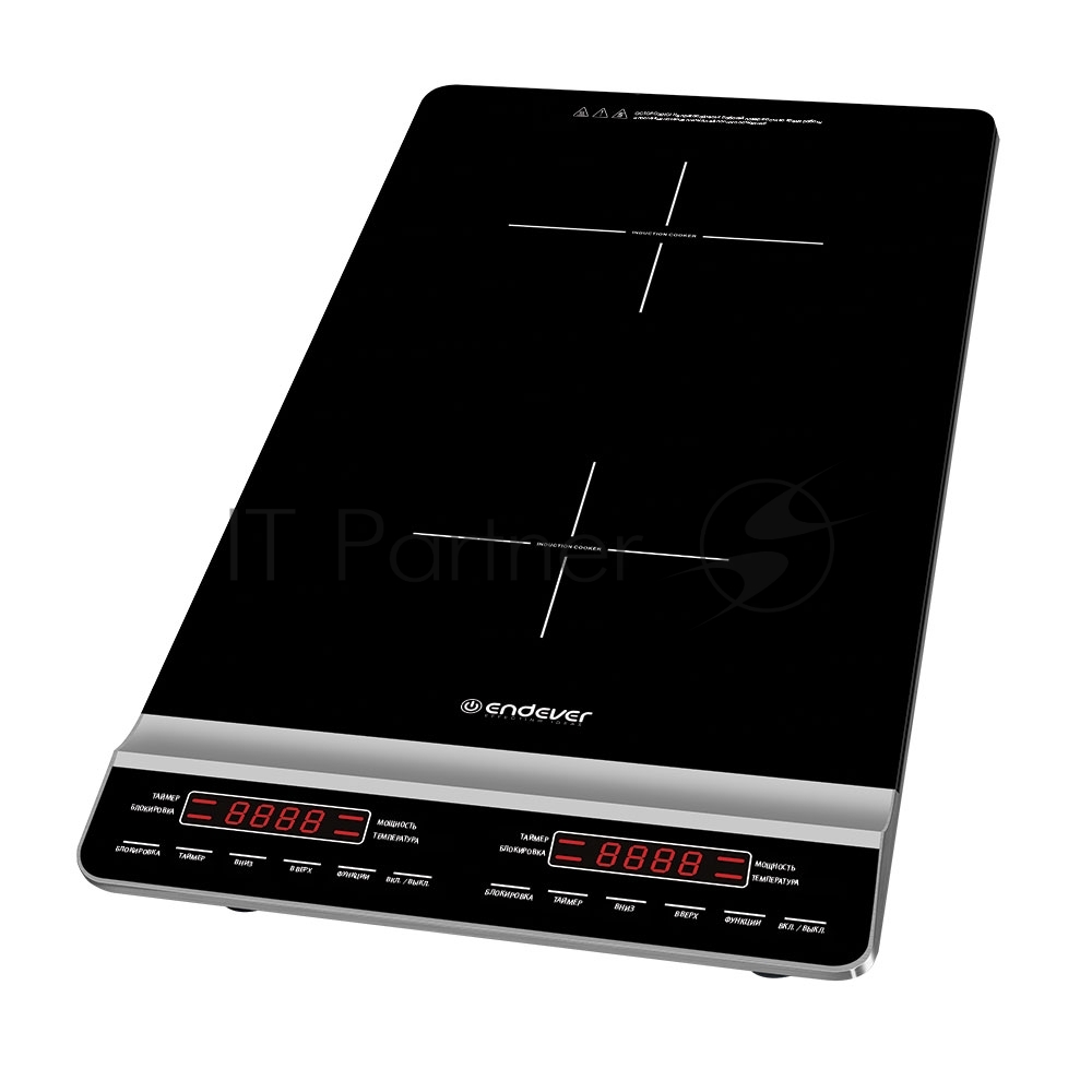Плита настольная электрическая ENDEVER Skyline IP-67 черный, 3.1 кВт, индукция, конфорки - 2, стеклокерамика, сенсор
