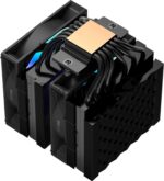 Кулер для процессора/CPU Cooler PCCooler RT620 ARGB BK (250W, 4-pin PWM, 157мм, Al/Cu, 6x6мм, 2x120мм, 73.32CFM, 34.9dBA, 2200RPM, S: 1851/1700/1200/115X, AM5/AM4, черный) 5