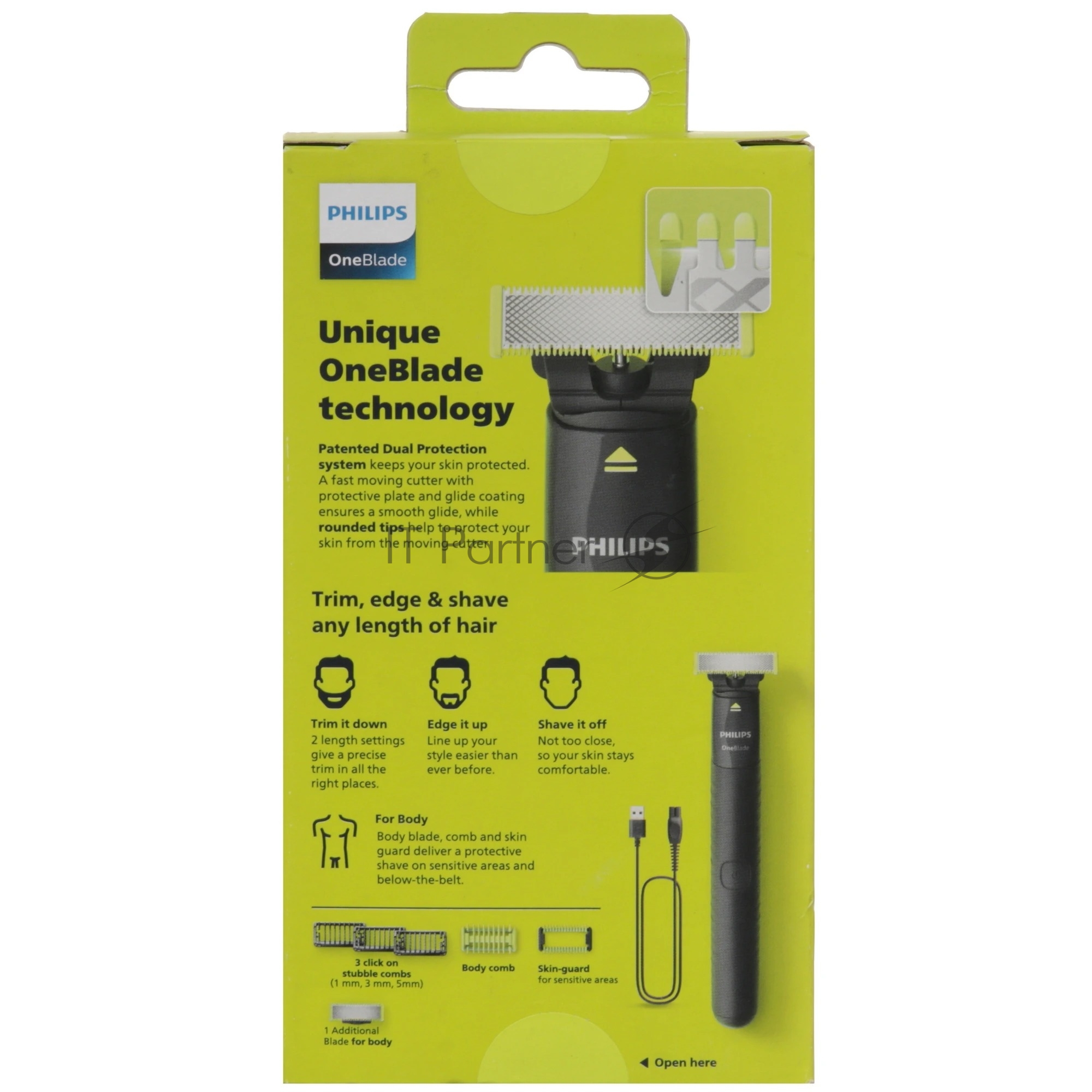 Триммер Philips OneBlade QP1624/10 серый 1