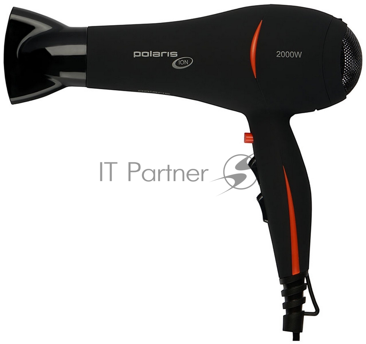 Фен Polaris PHD 2038Ti черный/красный, 2000 Вт, ионизация 1
