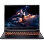 Ноутбук ACER Aspire Nitro V16 ANV16-42-R73R 16"(1920x1200 IPS (180Hz))/AMD Ryzen 7 260(3.8Ghz)/16384Mb/512PCISSDGb/noDVD/Ext:NVIDIA GeForce RTX 5070(8192Mb)/Cam/BT/WiFi/76WHr/war 1y/2.1kg/черный/NoOS 4