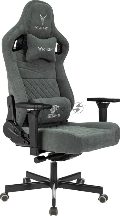 Кресло игровое Knight Hunter серый Alfa 44 крестов. металл 1