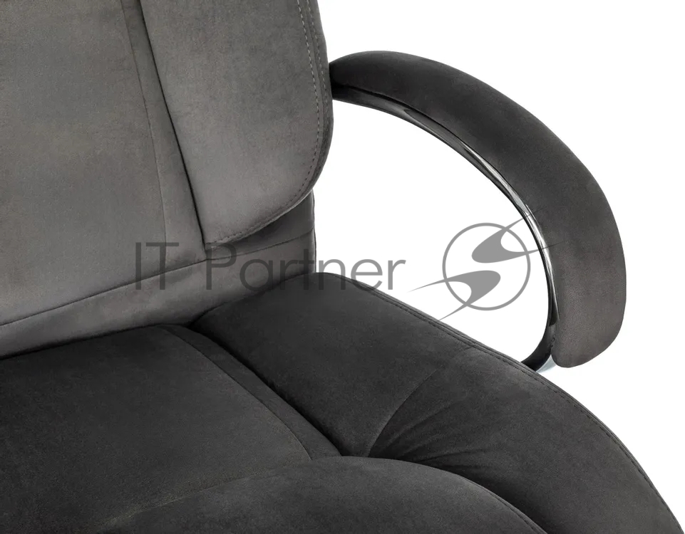 Кресло руководителя Бюрократ T-9925SL Fabric темно-серый Holland 18 крестов. металл хром 1