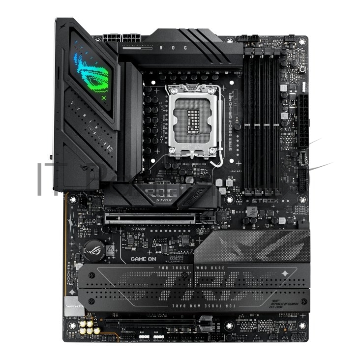 Материнская плата ASUS ROG STRIX B860-F GAMING WIFI, LGA 1851, Intel B860, 4xDDR5, 4xSATA, 4xM.2, 1xPCIe 5.0 x16, 1xPCIe 4.0 x16, 1xDP, 1xHDMI, 1x 2.5Gb LAN, 1xUSB 20Gbps, 1xUSB 10Gbps, 6xUSB-A 5Gbps, 2xUSB 2.0, 3x3.5 мм, 7.1, ATX 1 Материнская плата ASUS ROG STRIX B860-F GAMING WIFI, LGA 1851, Intel B860, 4xDDR5, 4xSATA, 4xM.2, 1xPCIe 5.0 x16, 1xPCIe 4.0 x16, 1xDP, 1xHDMI, 1x 2.5Gb LAN, 1xUSB 20Gbps, 1xUSB 10Gbps, 6xUSB-A 5Gbps, 2xUSB 2.0, 3x3.5 мм, 7.1, ATX 1