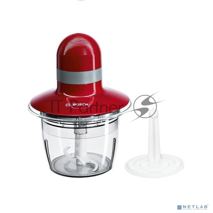Измельчитель электрический Bosch MMR08R2 0.8л. 400Вт красный 1