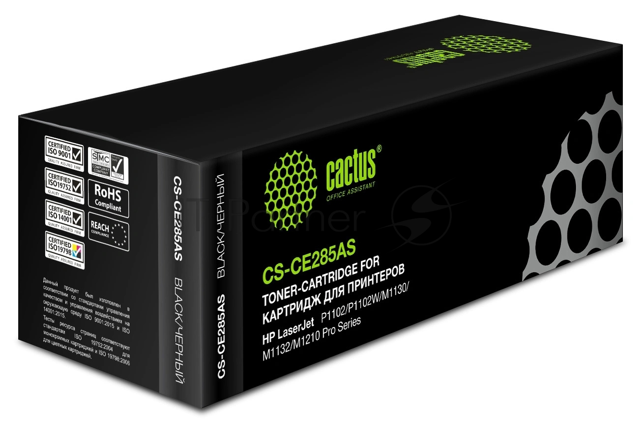 Картридж лазерный Cactus CS-CE285AS-6 CE285AS черный (1600стр.) для HP LJ P1102/P1102W/M1130/M1132