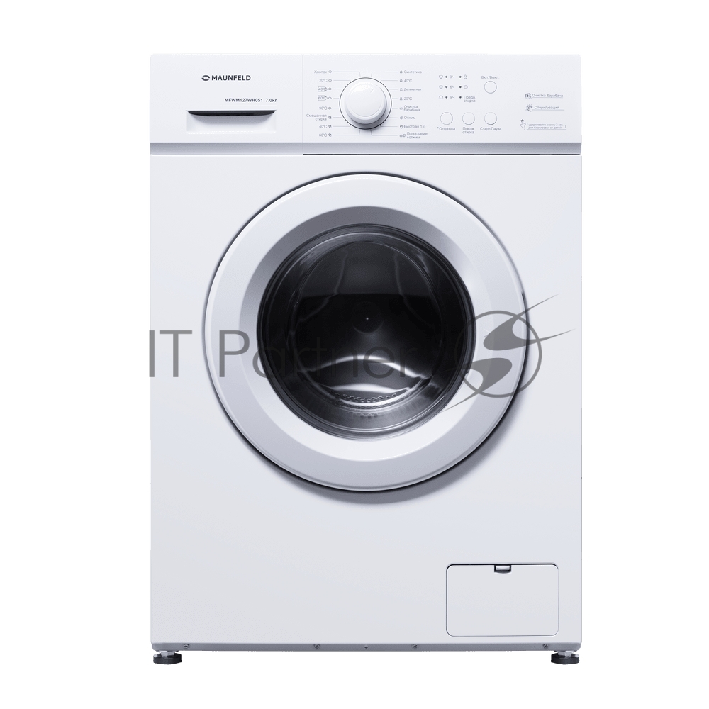 Стиральная машина Maunfeld MFWM127WH051 белый, загрузка фронтальная 7 кг, 1200 об/мин., класс: А+++